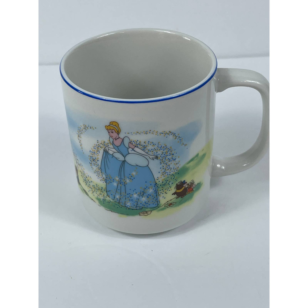 Disneyland Disney World Cinderella Mug Cup Fairy Godmother Vintage Japan